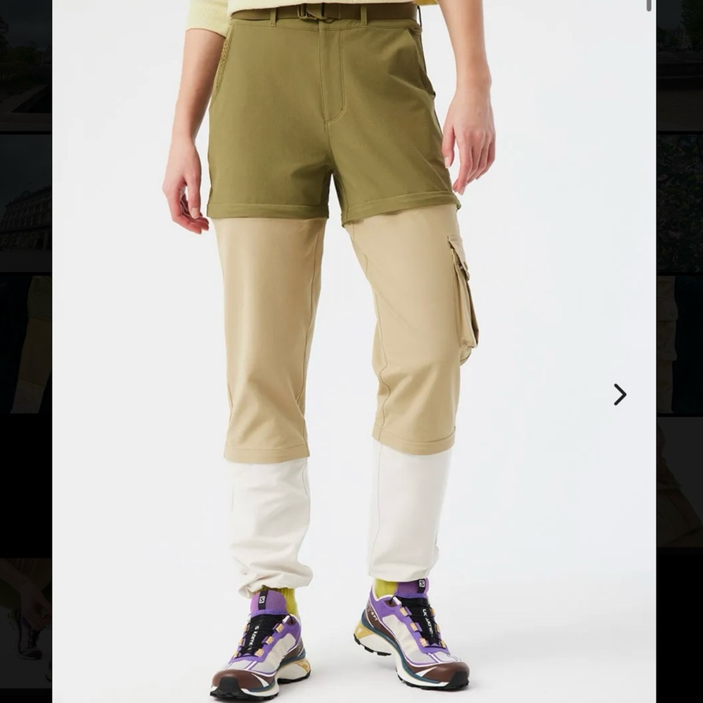 NWT Outdoor Voices Rektrek Zipoff Pants, Size S